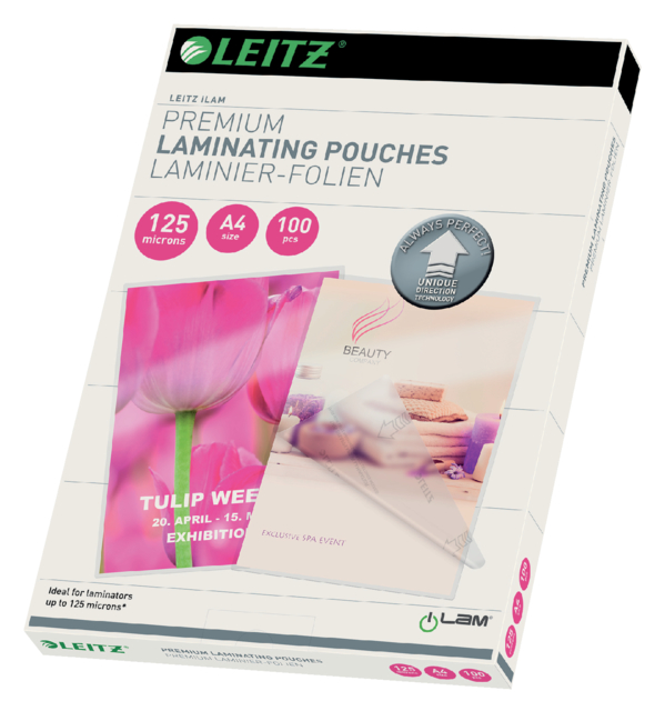 Pochette de plastification Leitz iLAM A4 2x125 micron 100 pièces