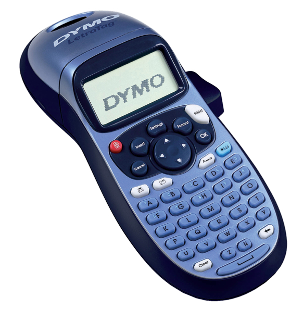 Etiqueteuse Dymo LetraTag 100H portable ABC 12mm bleu