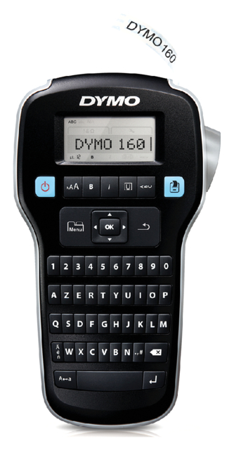 Etiqueteuse Dymo LabelManager 160 portable azerty 12mm noir