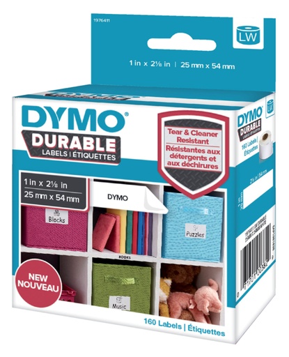 [817585] Etiket Dymo LabelWriter industrieel 25x54mm 1 rol á 160 stuks wit