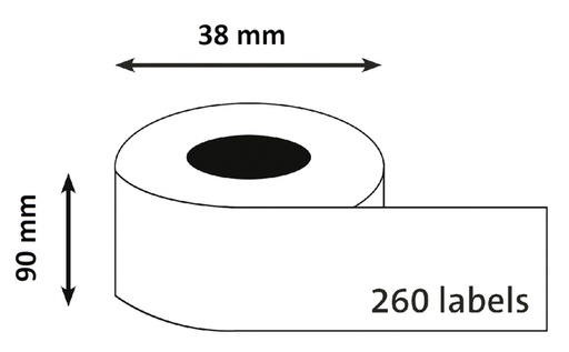 [817607] Etiquette Quantore DK-11208 38x90mm adresse blanc 400 pièces