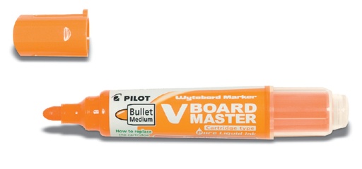 [919936] Viltstift PILOT Begreen whiteboard rond medium oranje