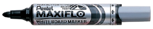 [920331] Viltstift Pentel MWL5M Maxiflo whiteboard rond 3mm zwart