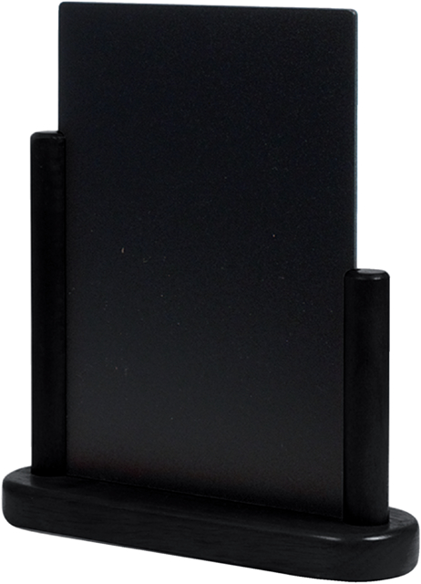 Ardoise de table Securit 23x20x6cm bois noir