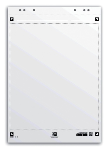 [920157] Flipoverpapier Oxford smart 65x98cm blanco 90gram 20 vel