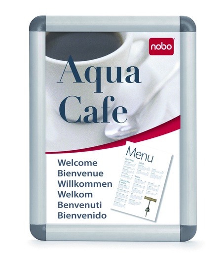 [919987] Porte-affiches clipsable Nobo Premium Plus 700x500mm aluminium