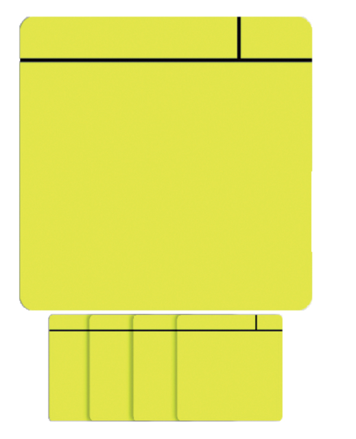 Aimant Scrum 7,5cmx7x5cm jaune