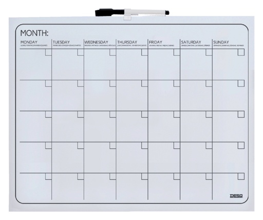 [949009] Planbord Desq maand 40x50cm magnetisch