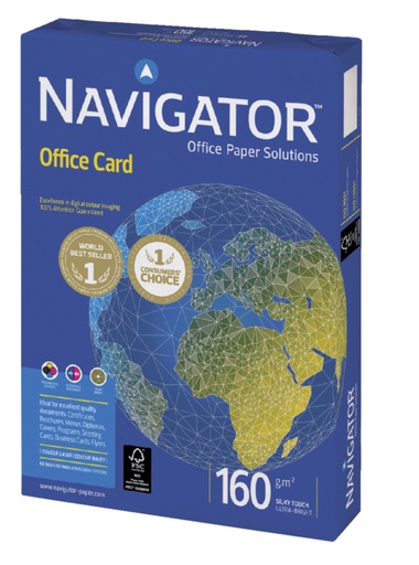 [129134] Kopieerpapier Navigator Office Card A4 160gr wit 250 vel