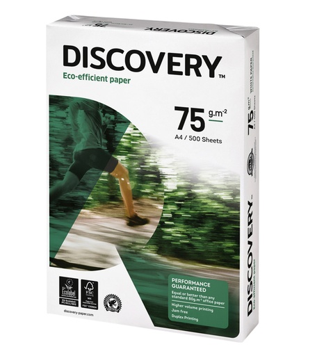 [129103] Kopieerpapier Discovery A4 75gr wit 500 vel