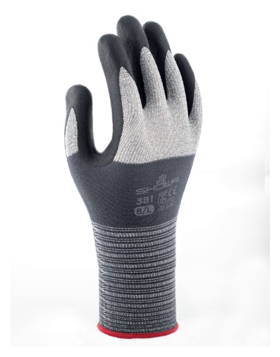 [890863] Gant Showa 381 Grip nitrile gris Small