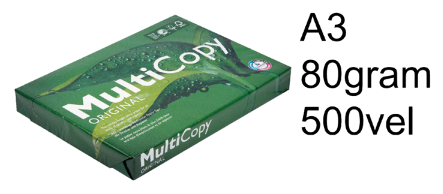 Papier copieur Multicopy A3 80g blanc 500 feuilles