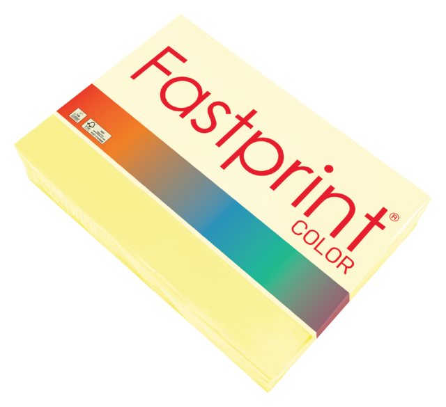Papier copieur Fastprint A4 80g jaune 500 feuilles