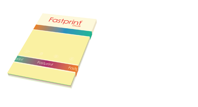 Papier copieur Fastprint A4 80g 5 couleurs pastel 250 feuilles