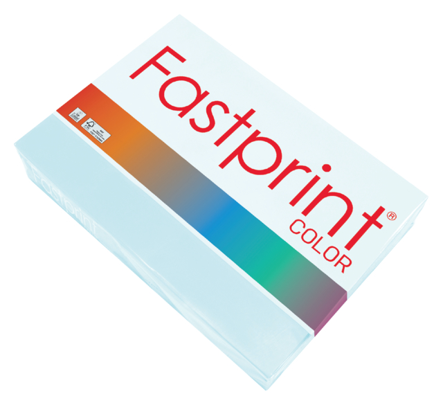 Papier copieur Fastprint A4 120g bleu clair 250 feuilles
