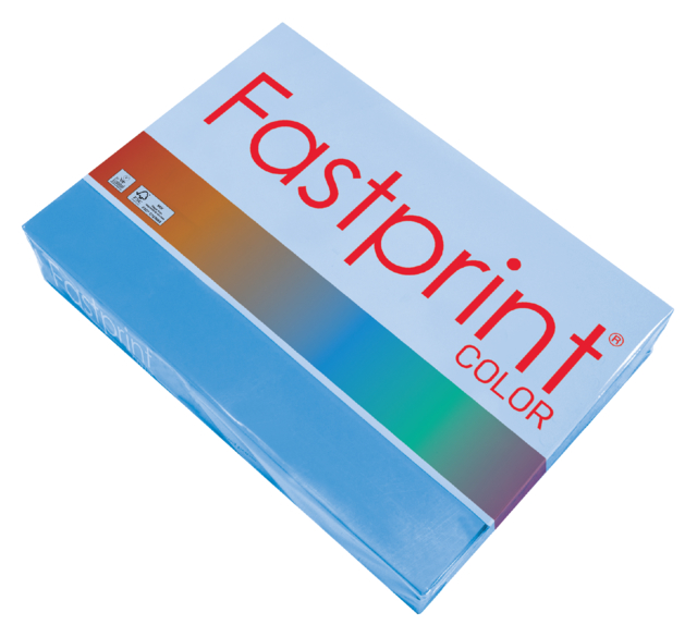 Papier copieur Fastprint A4 120g bleu intense 250 feuilles