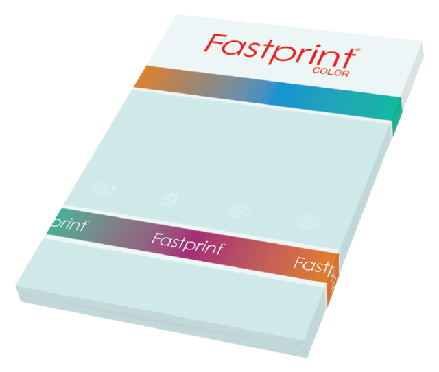 Papier copieur Fastprint A4 160g bleu clair 50 feuilles