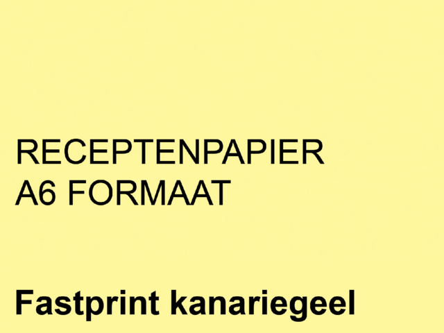Papier ordonnances Fastprint A6 80g jaune canari 2000 feuilles