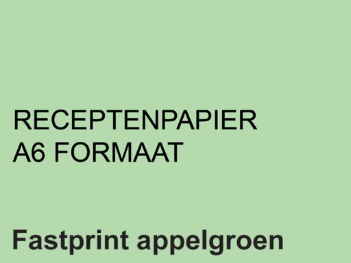 [129725] Receptpapier Fastprint A6 80gr appelgroen 2000 vel