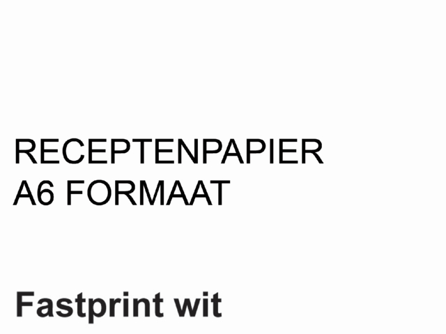 Papier ordonnances Fastprint A6 80g blanc 2000 feuilles