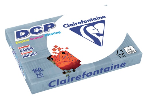 [130140] Laserpapier Clairefontaine DCP A4 160gr wit 250 vel