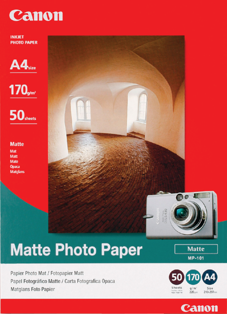 Papier jet d’encre Canon MP-101 A4 170g mat 50 feuilles