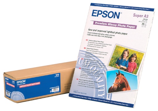 [412217] Papier jet d’encre Epson S041315 A3 Premium glacé 20 feuilles