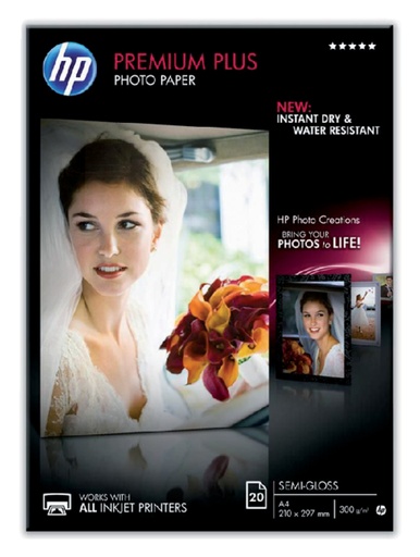 [129002] Inkjetpapier HP CR673A A4 semi glossy 300gr 20 vel