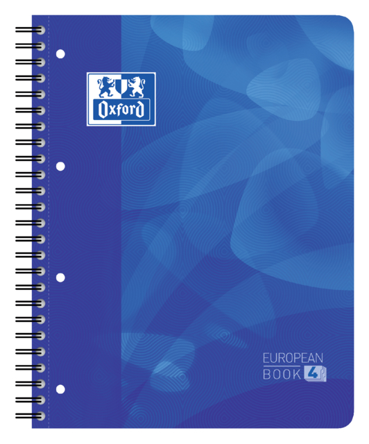 Projectboek Oxford School A4+ lijn 4-gaats 240 pagina''s 80gr blauw