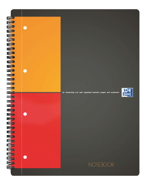 Bloc à spirale Oxford International Notebook A4+ carreaux 5mm