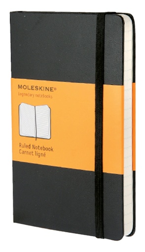 [011516] Notitieboek Moleskine pocket 90x140mm lijn hard cover zwart