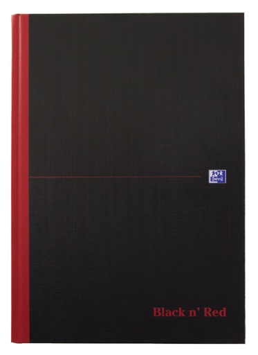 [011408] Notitieboek Oxford Black n' Red A4 96vel lijn