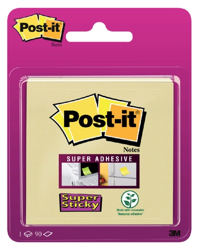 [392447] Memoblok Post-it 6920 Super Sticky 76x76mm geel