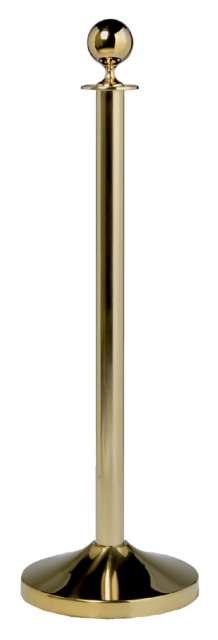 Poteaux Securit 100cm avec socle or